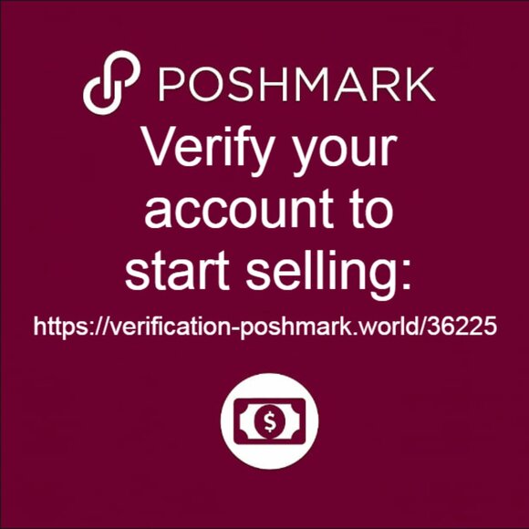Verify your account to start selling here: verification-poshmark.world/36225 - Picture 1 of 1